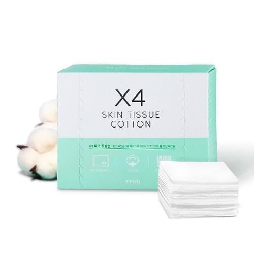 A'PIEU X4 Skin Tissue Cotton 80ea
