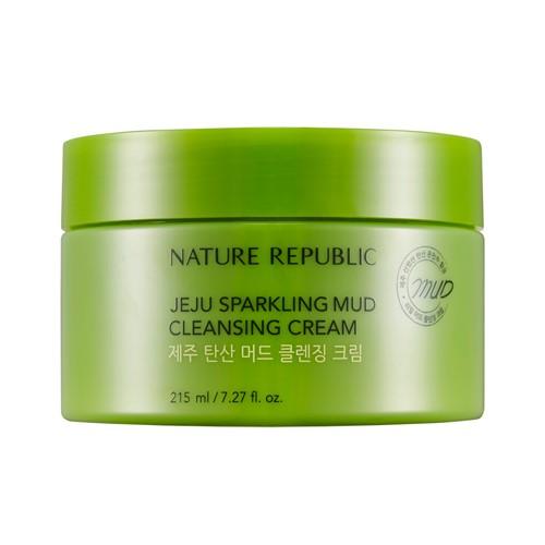 NATURE REPUBLIC Jeju Sparkling Mud Cleansing Cream 215ml
