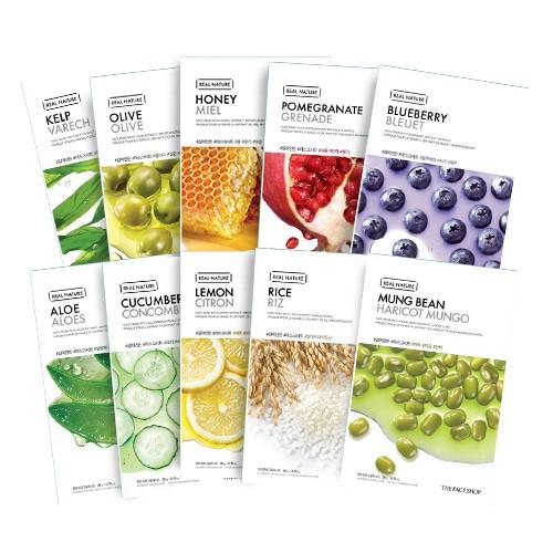 THE FACE SHOP Real Nature Mask 10 Sheets